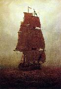 Caspar David Friedrich Segelschiff oil painting